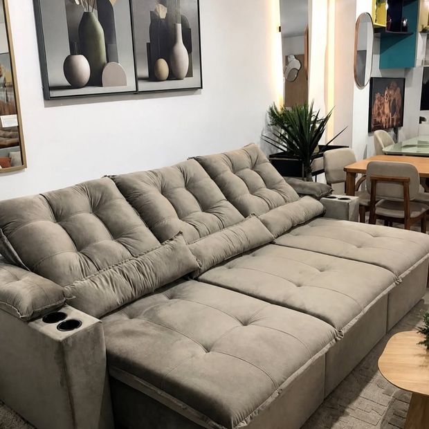 PROMOÇÃO ESPECIAL – Estofado 3,10m por R$ 3.290,00 à vista ou R$ 3.590,00 em 10x no cartão! Conforto e qualidade que sua casa…